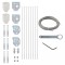 vidaXL Set de accesorii pentru paravan de balcon, 29 piese 44744