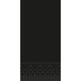 Servetele de masa 3 straturi Tissue - Black (Negre), 33 x 33 cm, pliate 1/8, 100 buc