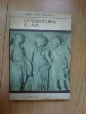 a2 LITERATURA ELINA - JEAN DEFRADAS foto