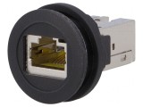 Soclu RJ45 &Oslash;22mm negru Harmony XB5