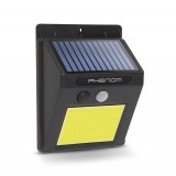 Cumpara ieftin Reflector solar Phenom, 3 W, 120 lm, 60 mA, senzor miscare, 3 LED-uri COB, autonomie 8 h, Negru