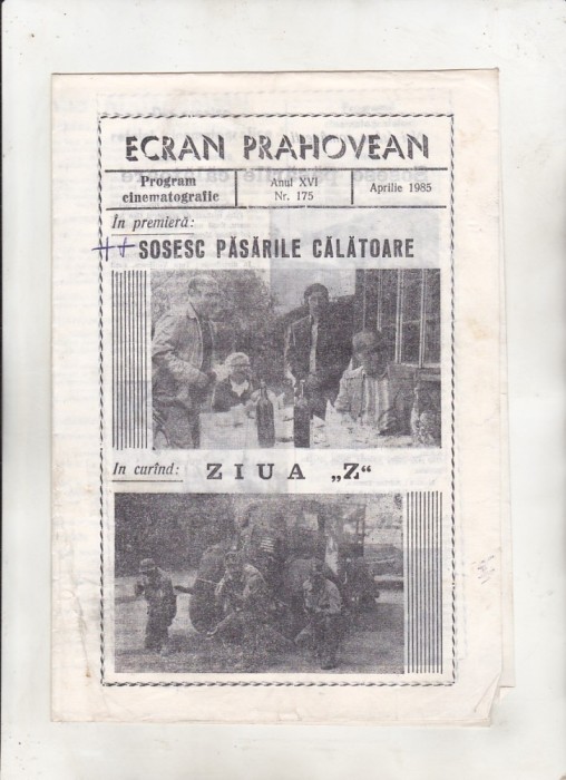 bnk rev Ecran prahovean - aprilie 1985