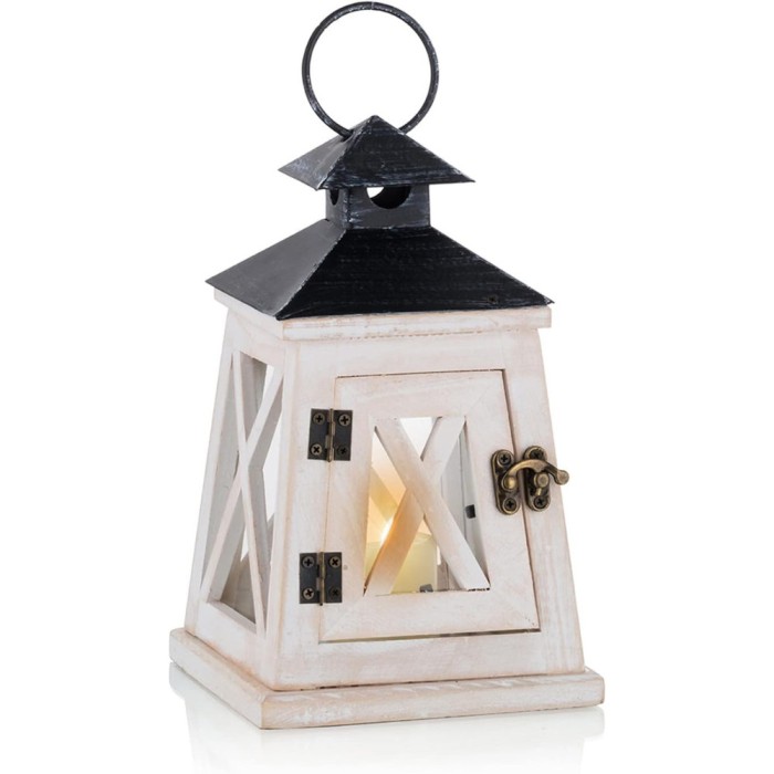 Lampa Rustica din Lemn pentru Lumanari - Decoratiune Vintage pentru Nunta, Craciun, Gradina si Terasa