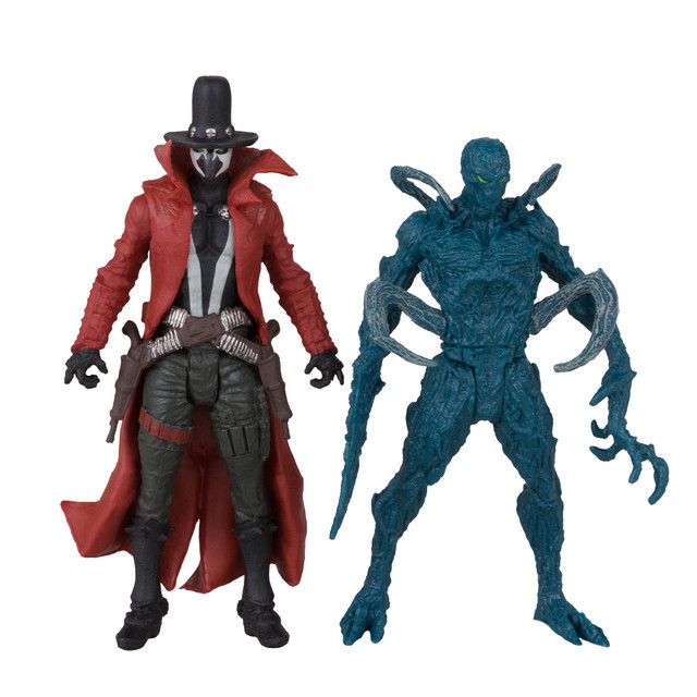 Spawn Action Figures 2-Packs Gunslinger &amp; Auger (Page Punchers) 8 cm