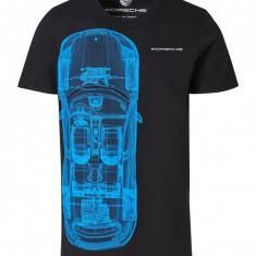 Tricou Unisex Oe Porsche Taycan Negru / Albastru Marime XS WAP6080XS0LTYC