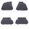 Covorase Presuri Auto Negru din Cauciuc AUDI A6 4F C6 (2008-2011) Floor mat Performance AutoTuning