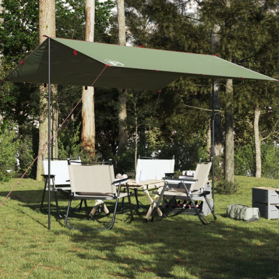 vidaXL Prelată de camping, verde, 360x294 cm, impermeabilă foto