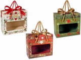 Set 3 gentute pentru cadouri carton multicolor cm 18,5 x 8,5 x 16 H