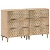VidaXL Dulapuri laterale, 2 buc., 60x33x75 cm, lemn masiv de mango 3206307