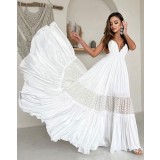 Rochie Alba cu Bretele, Lysandra