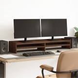 VidaXL Suport monitor, stejar maro, 100x24x16 cm, lemn prelucrat