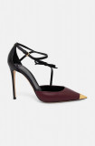 Elisabetta Franchi stilettos de piele culoarea bordo, SA87L47E2