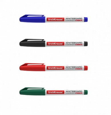 Set 4 markere pentru whiteboard, grosime scriere 0.8-2.20 mm, rosu, verde, negru, albastru foto
