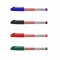 Set 4 markere pentru whiteboard, grosime scriere 0.8-2.20 mm, rosu, verde, negru, albastru