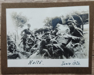 Militari romani in pauza, 1926// fotografie foto