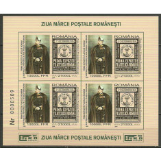 2004 - Ziua marcii postale, bloc neuzat