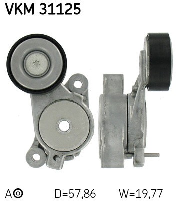SKF VKM 31125 rola intinzator,curea transmisie foto