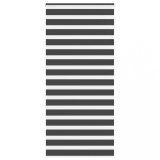 vidaXL Jaluzea tip zebra neagră lățime țesătură 105,9 cm poliester