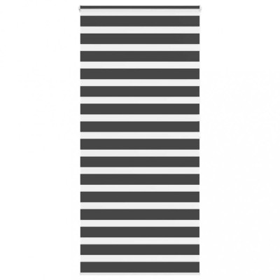 vidaXL Jaluzea tip zebra neagră lățime țesătură 90,9 cm poliester foto