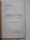 Chendi Ilarie, PRELUDII, Bcuresti, 1903