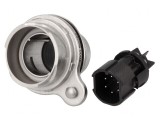 Conector Circular Soclu Tată 6 PIN Nichelat Buccaneer 7000