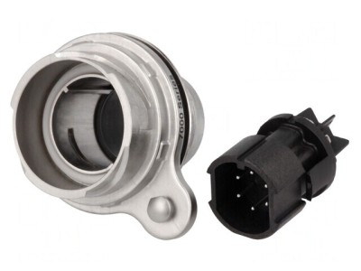 Conector Circular Soclu Tată 6 PIN Nichelat Buccaneer 7000 foto