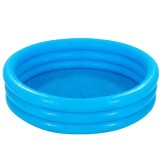Piscina gonflabila rotunda, 168 x 38 cm, vinil, albastra, 3 inele
