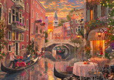 Puzzle Bluebird - Dominic Davison: An Evening Sunset In Venice 1500 piese (70115) foto