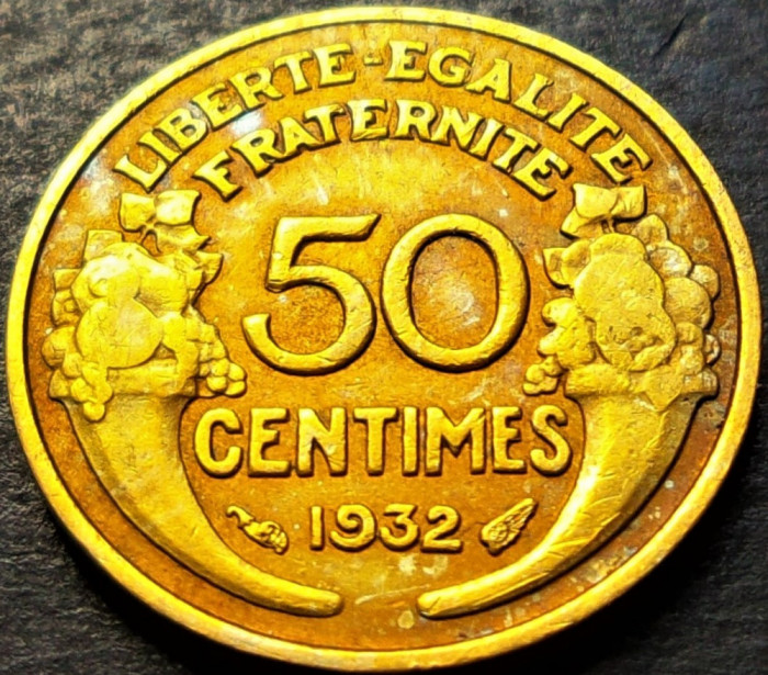 Moneda istorica 50 CENTIMES - FRANTA, anul 1932 * cod 2385