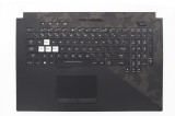 Carcasa superioara cu tastatura palmrest Laptop Gaming, Asus, ROG Strix SCAR II GL704G, GL704GM, GL704GS, GL704GV, GL704GW, 90NR00N1-R30290, 90NR01Y1-