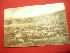 Ilustrata Petrosani - Vedere generala circulat 1928 Libraria Jiul Cultural foto