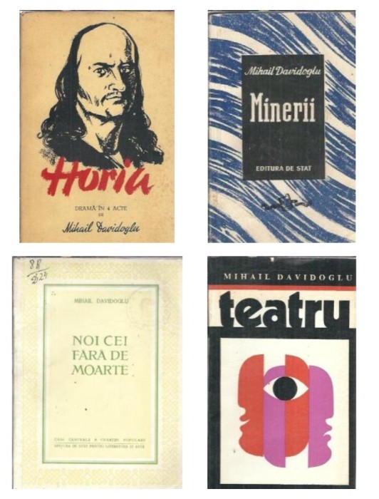 Pachet 4 carti Mihail Davidoglu - teatru E