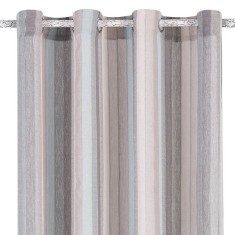 Perdele decorative cu dungi, 140x260cm, maro-verde, 2 buc, AC foto