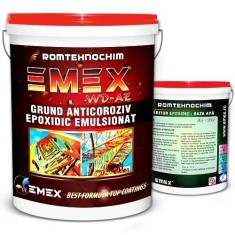 Pachet Grund Epoxidic Anticoroziv Emulsionat "Emex WD-AE" - Rosu - Bid. 4 Kg + Intaritor 0.32 Kg