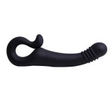 Pistolul - Dop Anal Negru din Silicon, 24x4.4 cm, Orion
