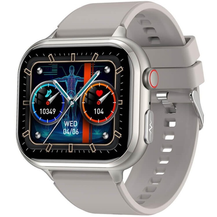 SMARTECH SmartWatch cu Senzor Glucometru, BIA, EKG, Ritm Cardiac, Nivel Oxigen, Tensiune Arteriala, Temperatura Corporala, Acid Uric, Calculator S868