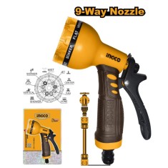 Pistol pentru stropit cu 9 functii - Ingco HWSG092