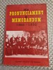 De la Pronunciament la Memorandum 1868-1892, Corneliu Mihail Lungu, Istorie, Ed. Arhivele Statului, 1993, 440 pagini