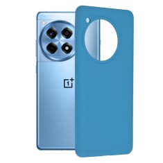 Husa de telefon compatibila oneplus 12r, tech microfibra, camera extra pro, denim blue foto