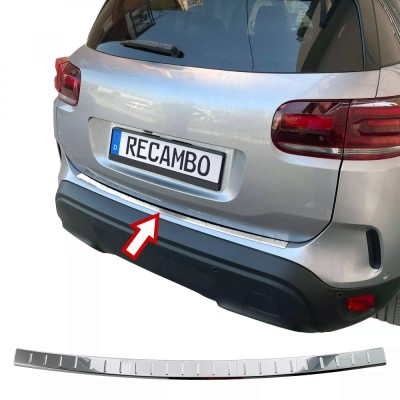 Ornament protectie portbagaj/bara spate crom pentru Citroen C5 Aircross din 2018 foto