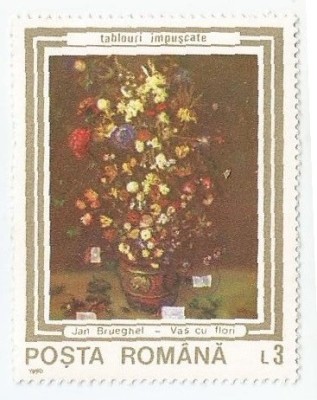 Romania, LP 1244/1990, Tablouri impuscate in timpul revolutiei, eroare, MNH foto