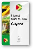 ESIM Internet Guyana, valabil 15 zile, trafic Nelimitat, Premium