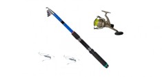 Set pescuit prokarpfishing cu lanseta tele de 2.7 m si mulineta lc540 cu fir foto