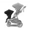 Carucior Thule SLEEK Cadru Gri si Copertina Midnight Black