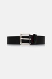 HUGO curea de piele barbati, culoarea negru, 50529890