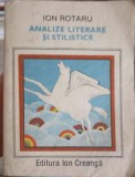ANALIZE LITERARE SI STILISTICE-ION ROTARU-253931