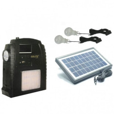 Kit Incarcator Urgente cu Panou Solar Radio FM USB MP3 GdLite GD8052 foto