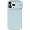 Husa MagSafe pentru Apple iPhone 15 Pro Max, Nillkin, CamShield Silky, Albastra