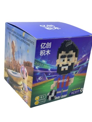Set constructie blocuri Messi - 673 piese foto