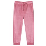 Pantaloni de trening pentru copii, zmeuriu, 128 GartenMobel Dekor, vidaXL